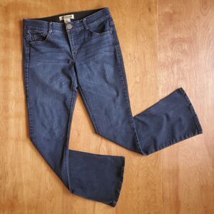 Democracy Ab Technology Boot Cut Jeans Womens 8 Blue Stretch Approx 31 x 30